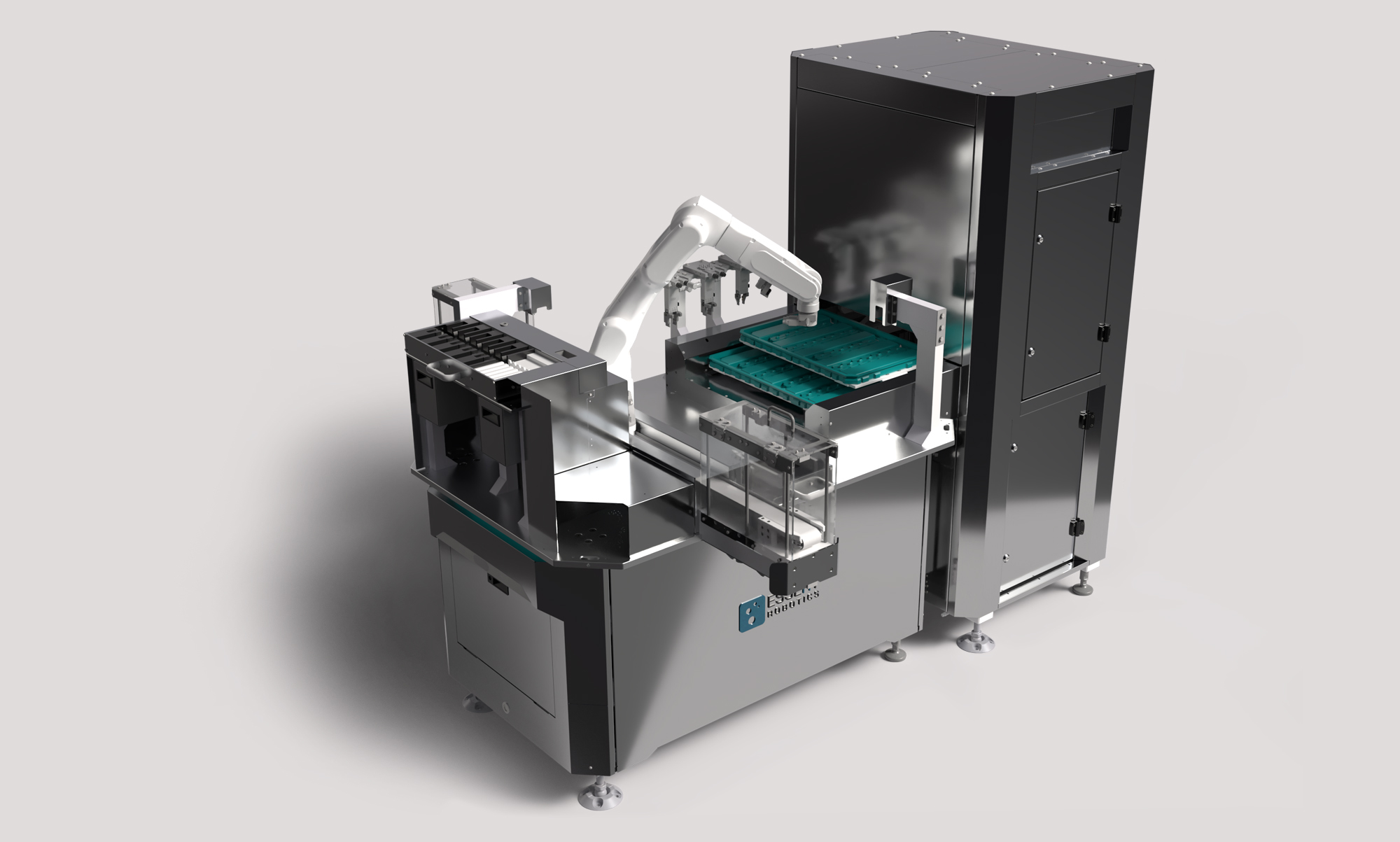 Finished part discharge by ESSERT Robotics